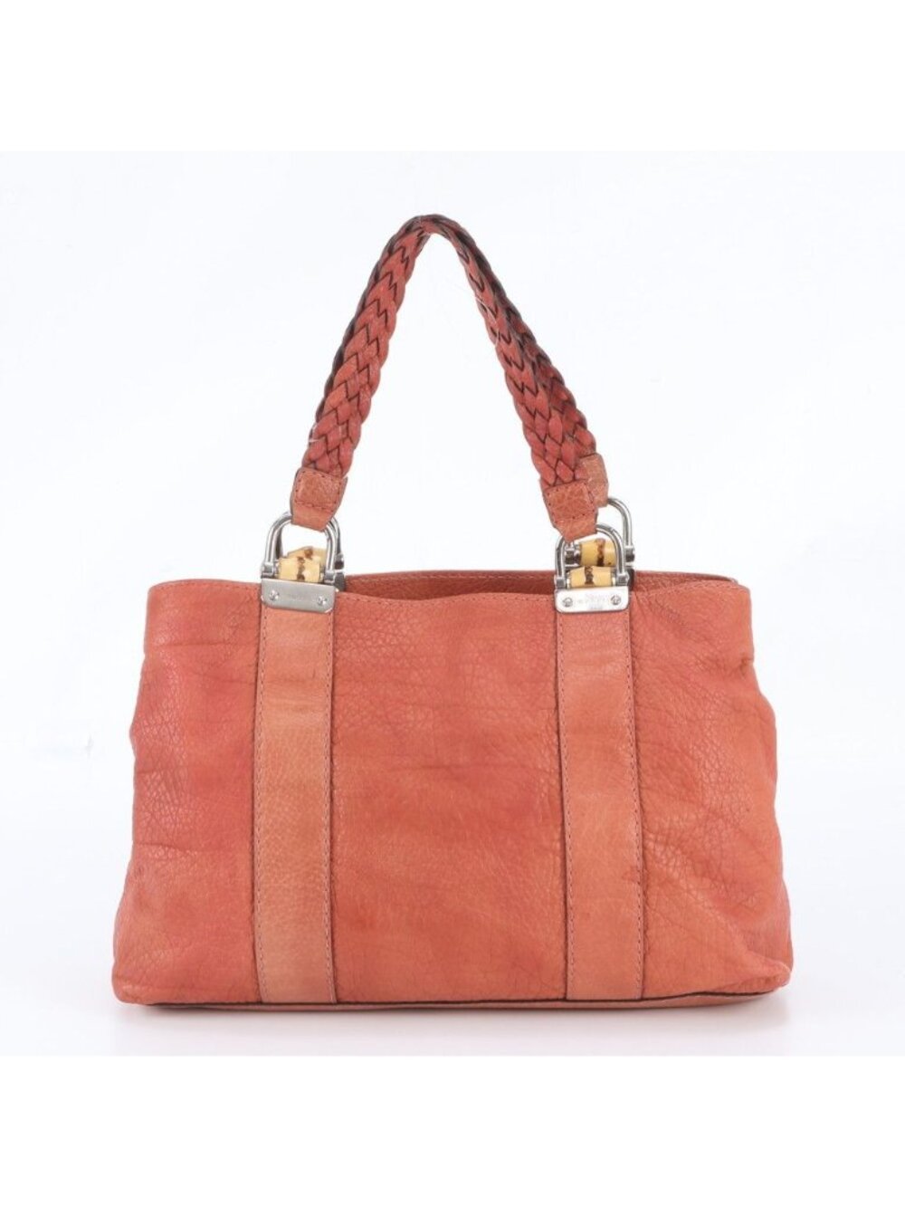 Gucci Bamboo Leather Tote Bag Shoulder